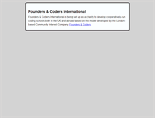 Tablet Screenshot of foundersandcoders.org